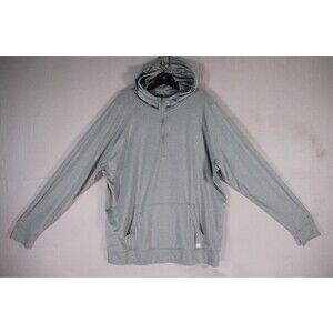 Vuori Men's XXL Gray Half Zip Pullover Hoodie Performance Stretch